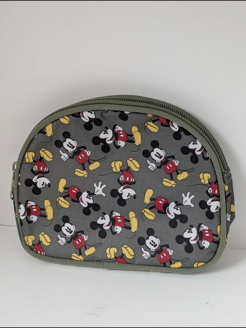 Disney Mickey Mouse Travel Cosmetic Bag Olive Green 7